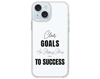 Quotes to Live By Collection Clear case, iPhone case, Inspirational phone case for iPhone 15 14 13 12 11 XR XS X SE 8 7