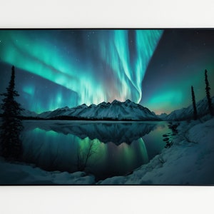 Aurora Borealis, Northern Lights Poster, Night Sky
