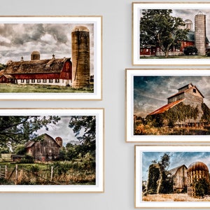 Barn, silo, countryside, farm, landscape, vintage, downloads, digital photography, wallpaper, background, instant, scenery, watercolor