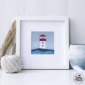 Kleine Leuchttürme in 4 Größen, 2 Designs, 10cm 20cm 26cm Schnittmuster für FPP Papiere. PDF-Download. Bild 8