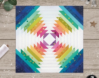 Skinny Pineapple in 6 sizes, 3" 4" 5" 6" 8" 10". FPP foundation paper piecing patterns. PDF download.