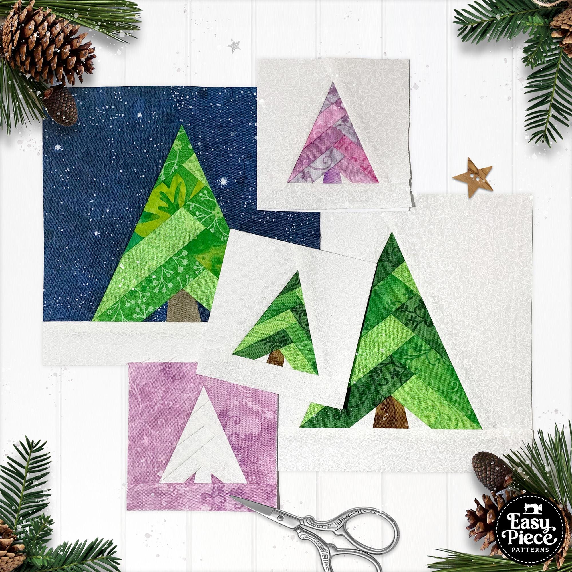 Scrappy Christmas Tree FPP Pattern, 4 Sizes (digital Download) - Etsy