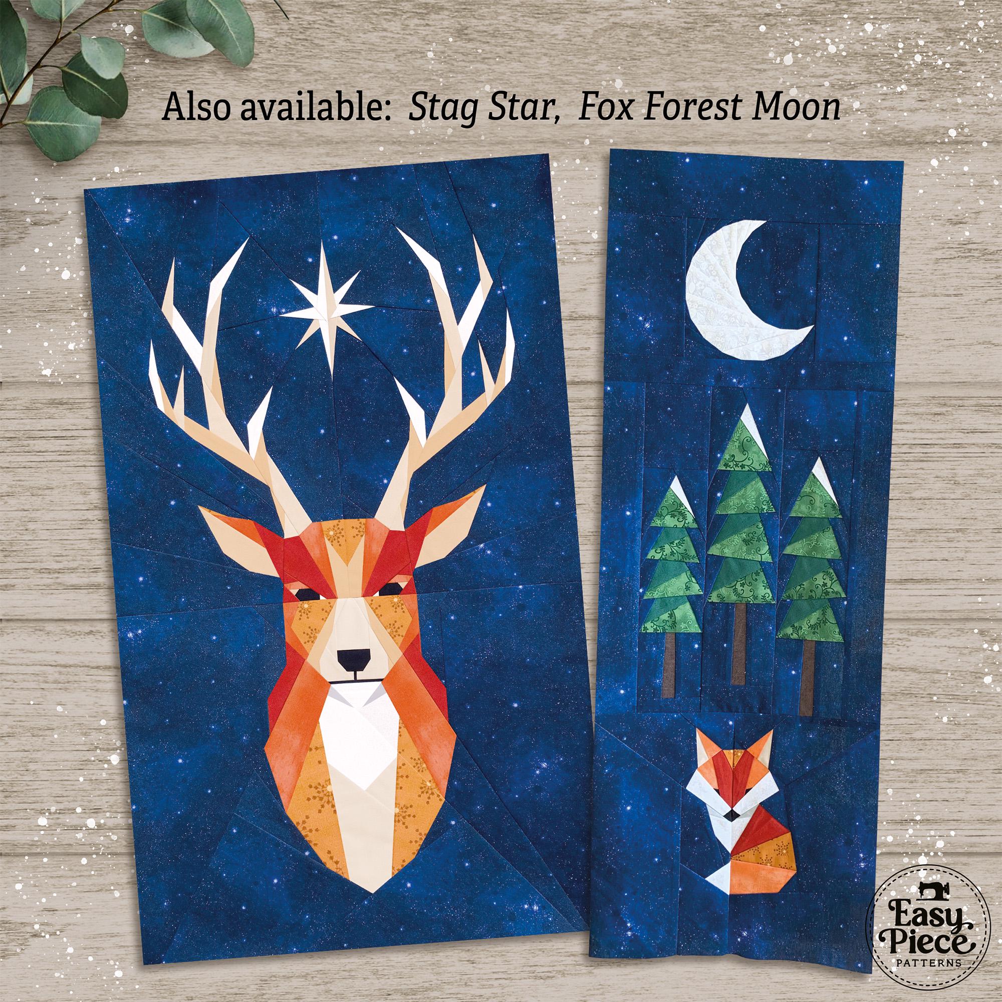 8 Christmas Forest Tiny FPP Blocks. 4” On-point FPP Foundation Paper ...