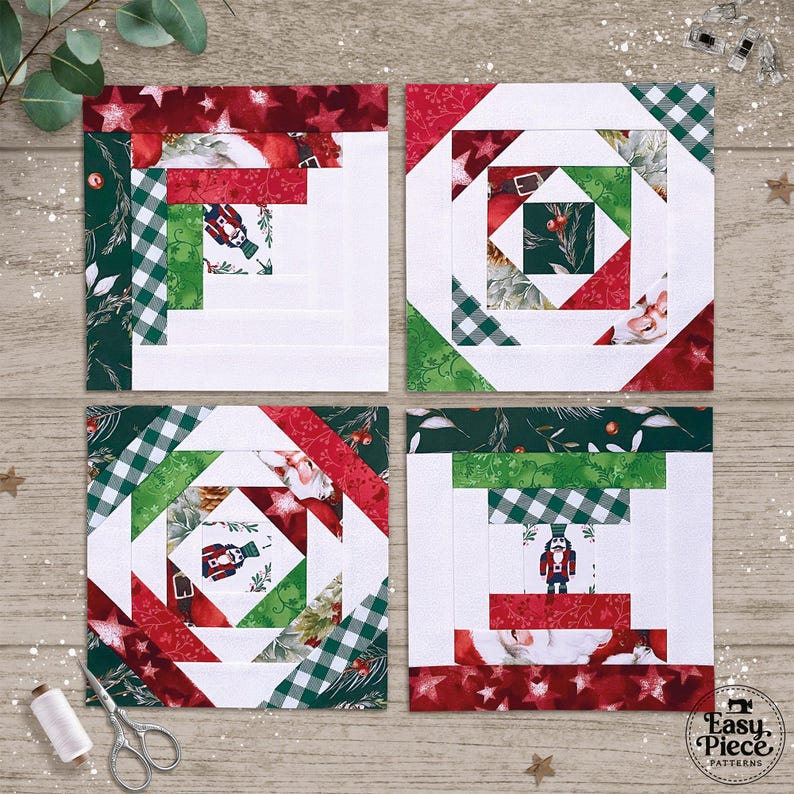 4 Classics in 8 Sizes: 2 to 10 Inches. FPP Quilt Block Patterns ...
