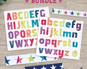 FPP Quilt Block Patterns: Alphabets and Stars Bundle (Digital Download)