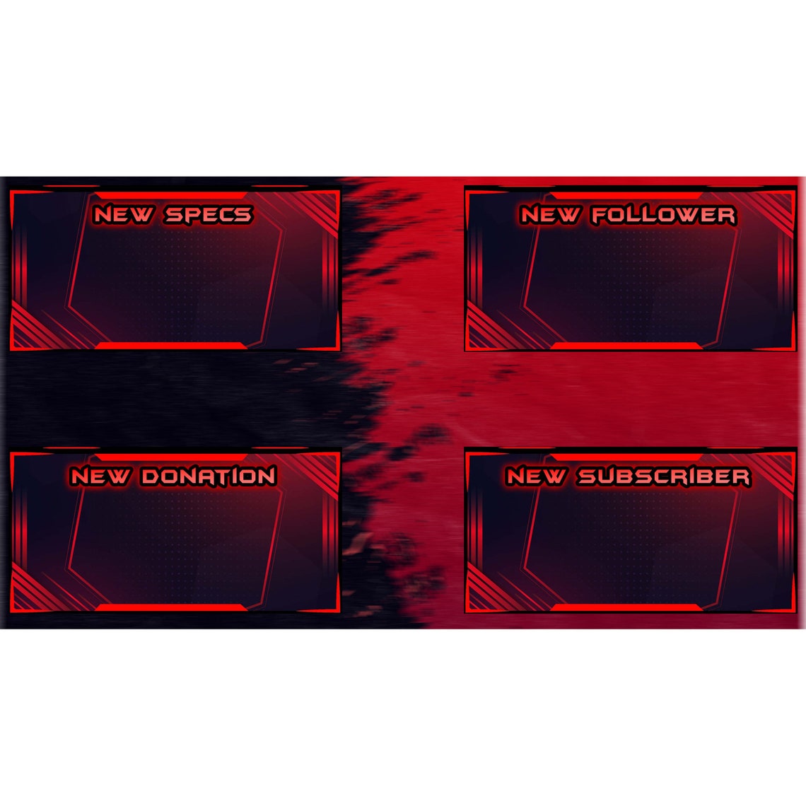 Twitch Overlays, Anime Overlay Package, Twitch Alerts, Stream Overlay ...