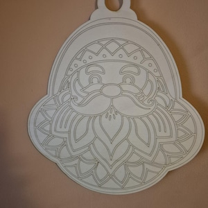 Uma grande placa de porta de Papai Noel de 300 mm para você decorar