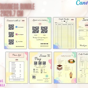 Bearbeitbare Kuchenbestellung Kuchen Rechnungsvorlage Scan To Pay Vorlage Preisliste Kuchen Business Bundle Bäckerei Business Order Tracker Kuchenmenü