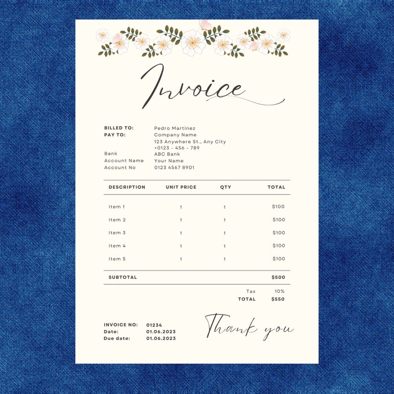 4 Order Form Bundle Editable Invoice Order Form Tshirt Order Form Small ...