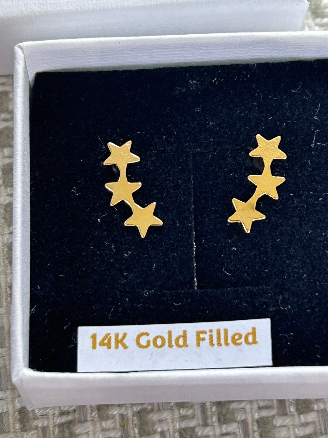 Gold creeper earrings Clearance