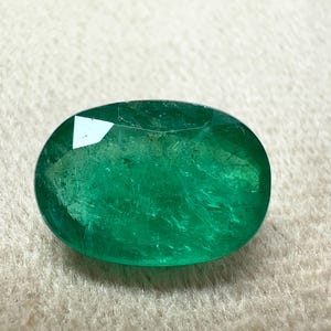 IGI Certified |  8.60 CTS Natural Emerald Oval | Zambian Emerald | Vibrant Green | For Engagement Ring | May Birthstone | 100% Natural |