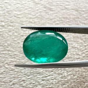IGI Certified |  7.30 CTS Natural Emerald Oval | Zambian Emerald | Vibrant Green | For Engagement Ring | May Birthstone | 100% Natural |