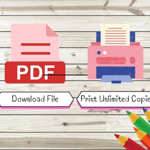 Color by Number Kids Printable, Paint by Number, Homeschool Printable ...