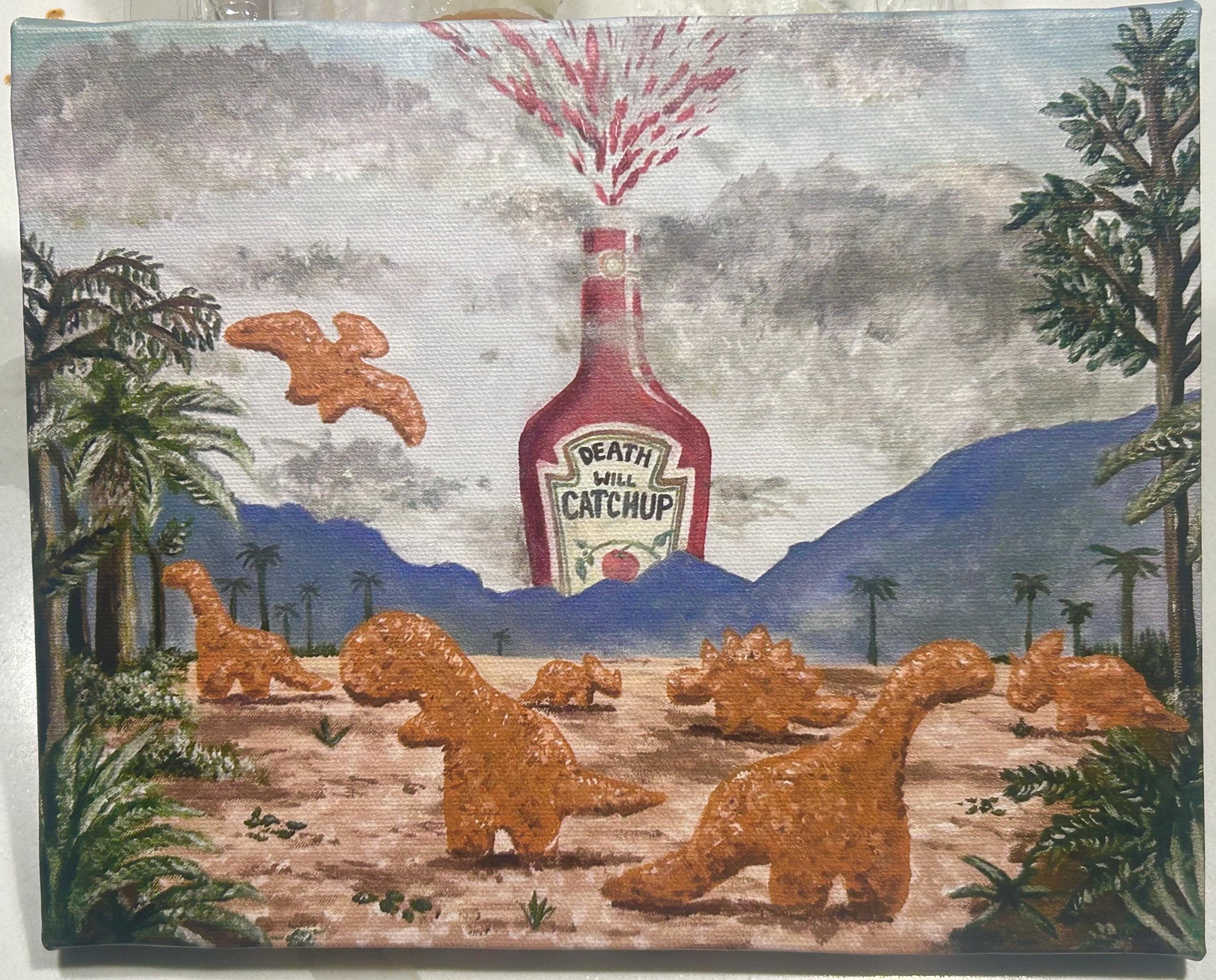Dino Nuggets CANVAS Print