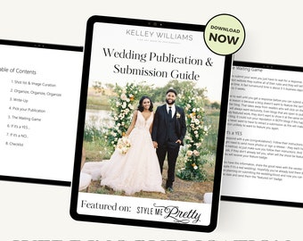 Wedding Photography Publication Guide, Submission to wedding blogs, wedding features, templates, wedding guide, Get published