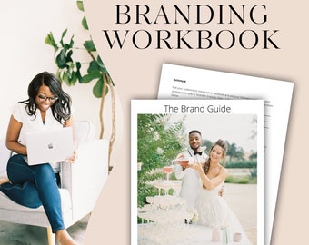 Branding Workbook and Video for Wedding Photographers, Discover your brand, PDF and Video lesson to create your brand, marketing, branding