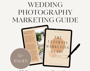 Wedding Photography Marketing Guide, PDF marketing, wedding photographer template, wedding guide, bundle, styled shoot