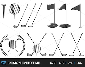 Golf silhouette SVG Bundle, Golf Vector Bundle, Sports silhouette SVG Bundle, Golf illustration, Sports Vector Bundle, Sports silhouette