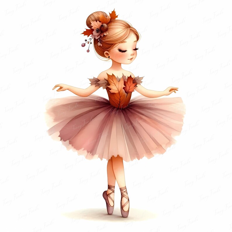 Ballerinas with leaf detail