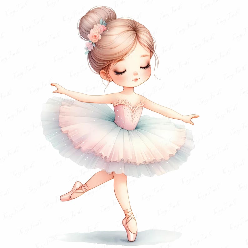 Pastel Ballerina Clipart Bundle | Ballet Graphics (10 JPEG) - Etsy