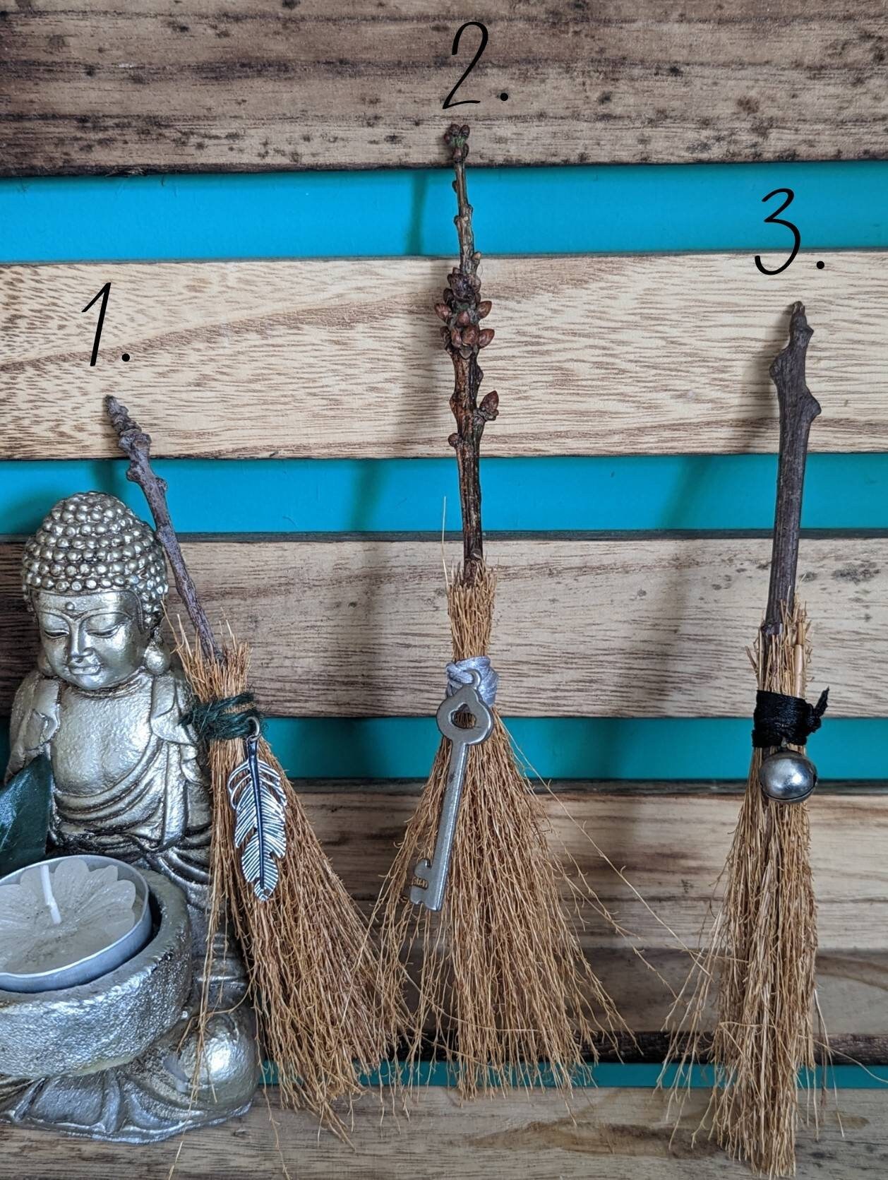 Mini Handmade Witches Broom besom Altar Tool. Etsy