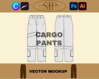 Streetwear Tech Pack Mockup Clothing Design Template, Vector Illustrator Clothing Tech Pack Bundle Template Pro Create Digital Fashion, PNG