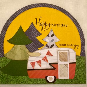 Caravan/Camping Birthday Card