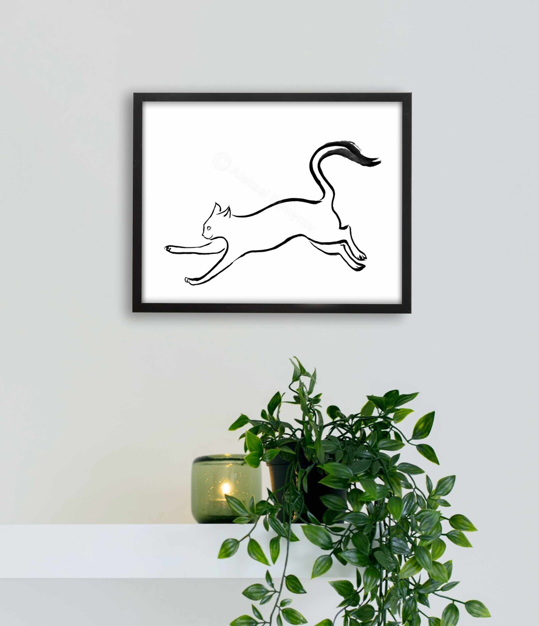 Garten-Flagge „Retro Katze“ – 12x18 Zoll, Einseitig Bedruckt, Polyester