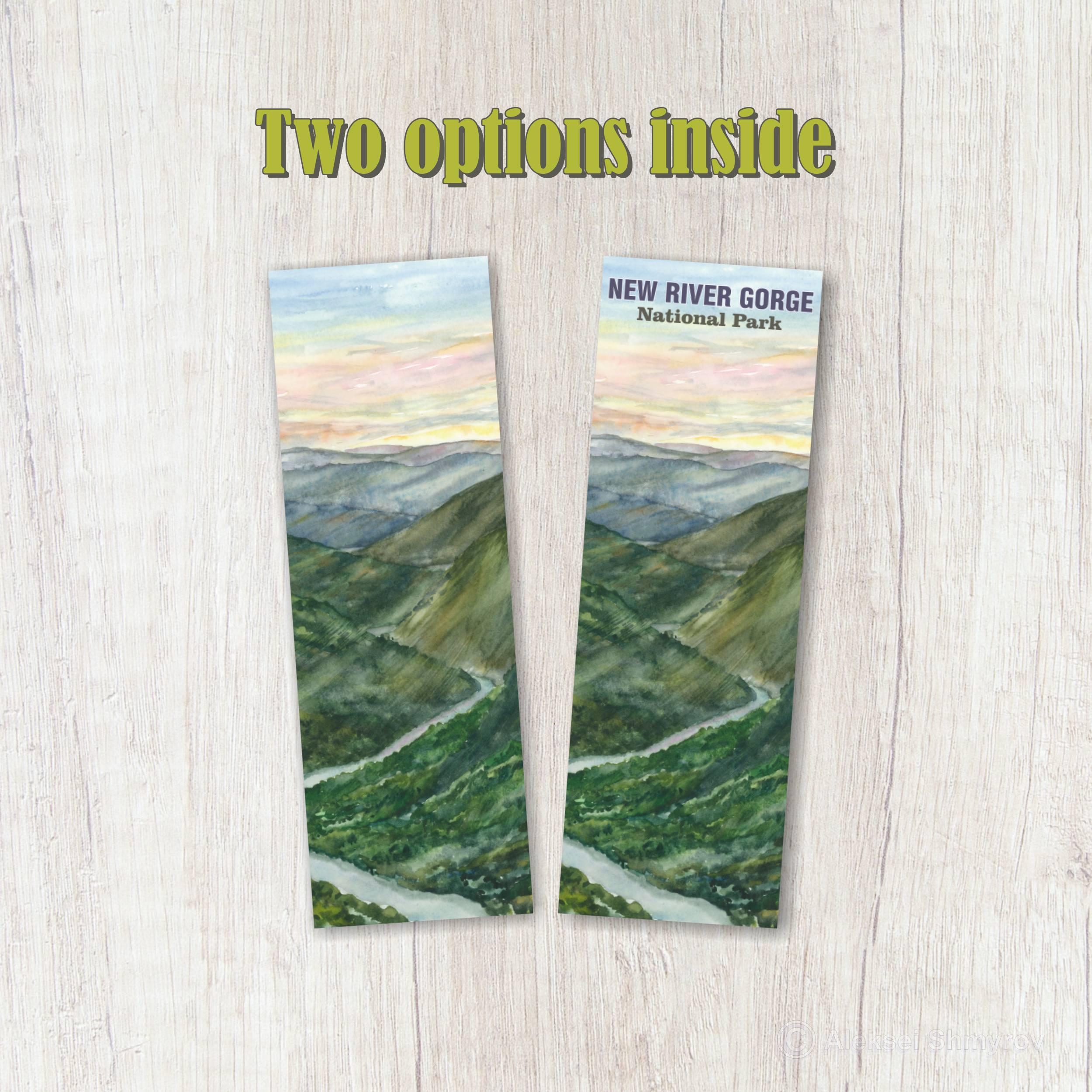 New River Gorge National Park Printable Bookmark, Watercolor Bookmarks ...