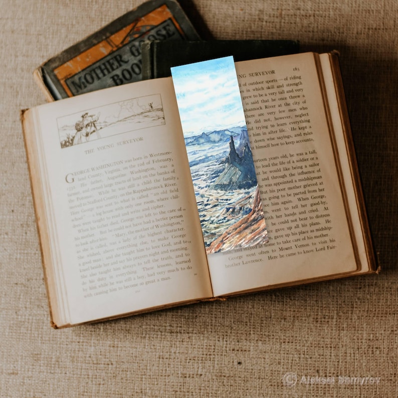 Washington Bookmarks Canyonlands National Park Printable Bookmark, Watercolor Bookmarks ...