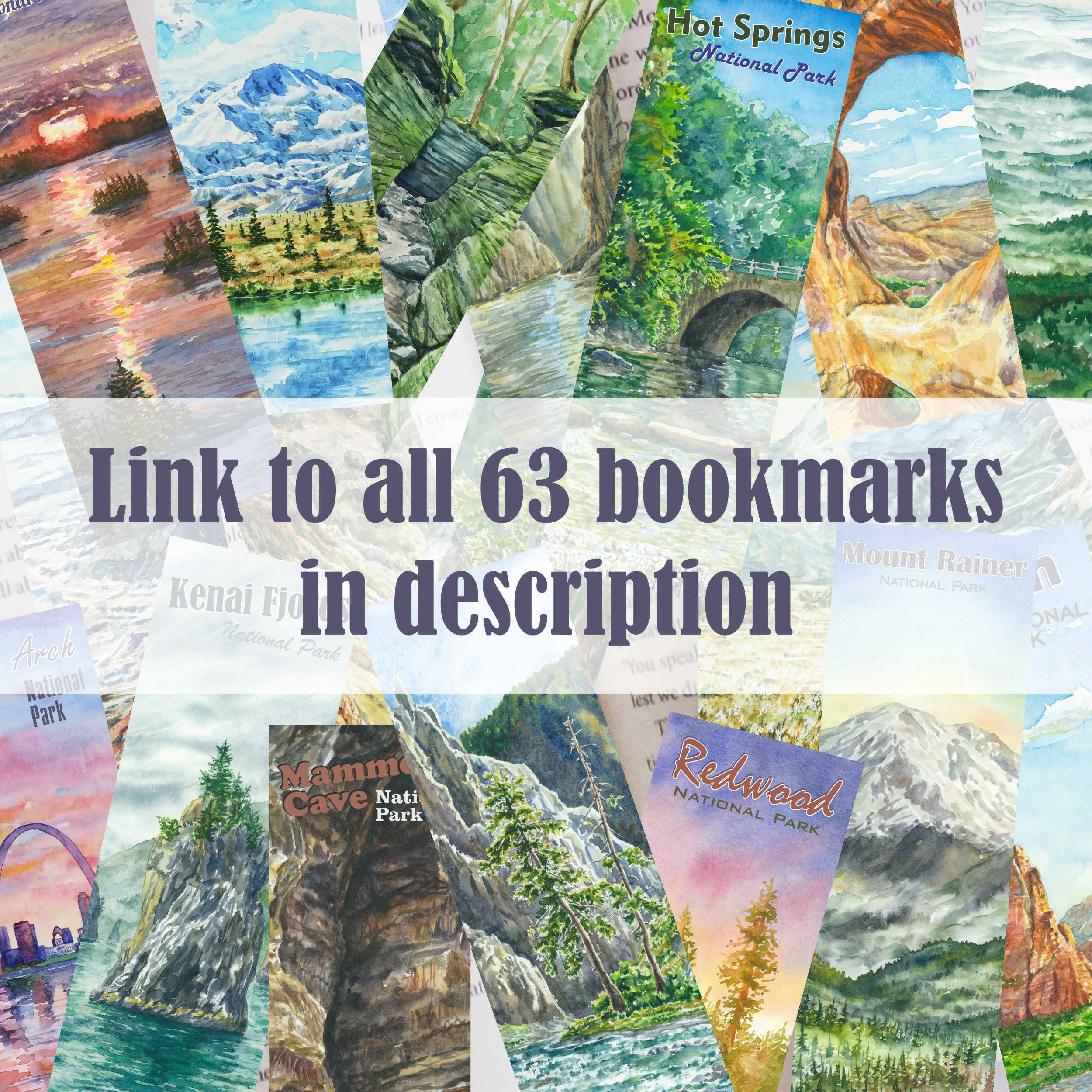 New River Gorge National Park Printable Bookmark, Watercolor Bookmarks ...