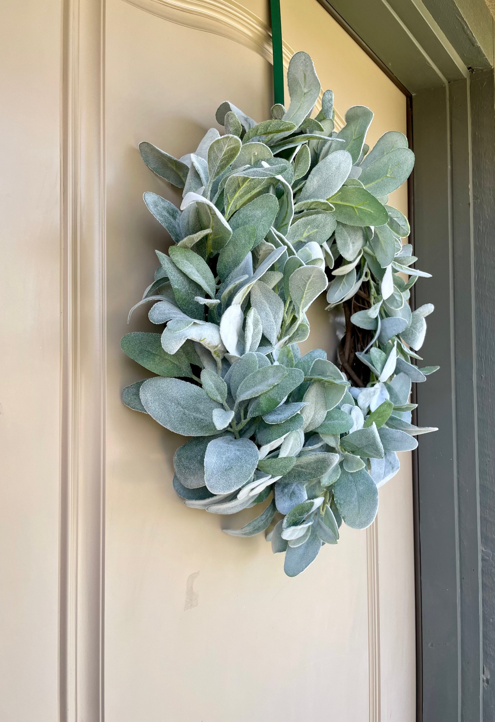 Lambs Ear Wreath Greenery Wreath Year Round Wreath - Etsy