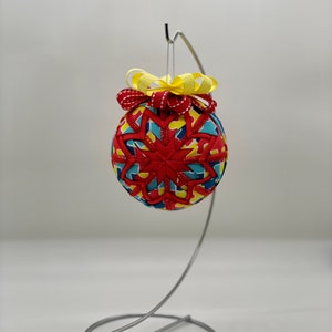 Autism Awareness Ornament, No Sew Quilted Christmas Ornament, Colorful Christmas Decor, Teacher Gift