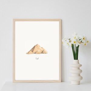 Egypt Pyramid Digital Download Printable Modern Art,  Home Decor, Inspirational Quotes, Motivational Poster