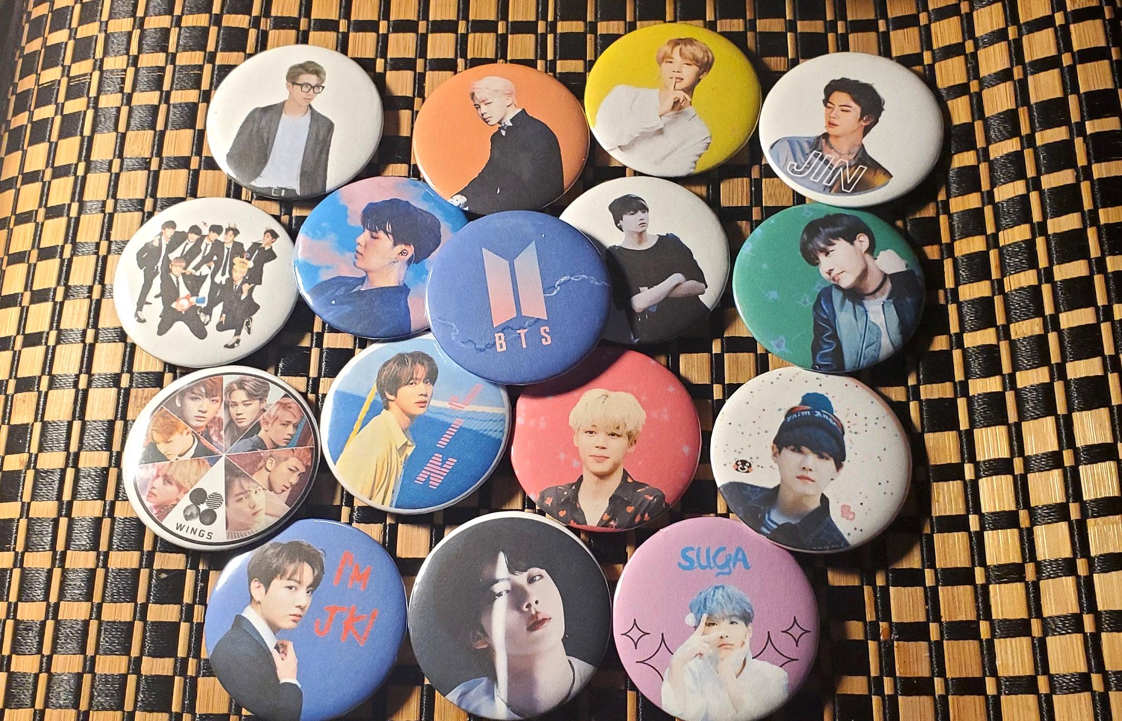 BTS Bias Buttons With BTS Sticker - Etsy