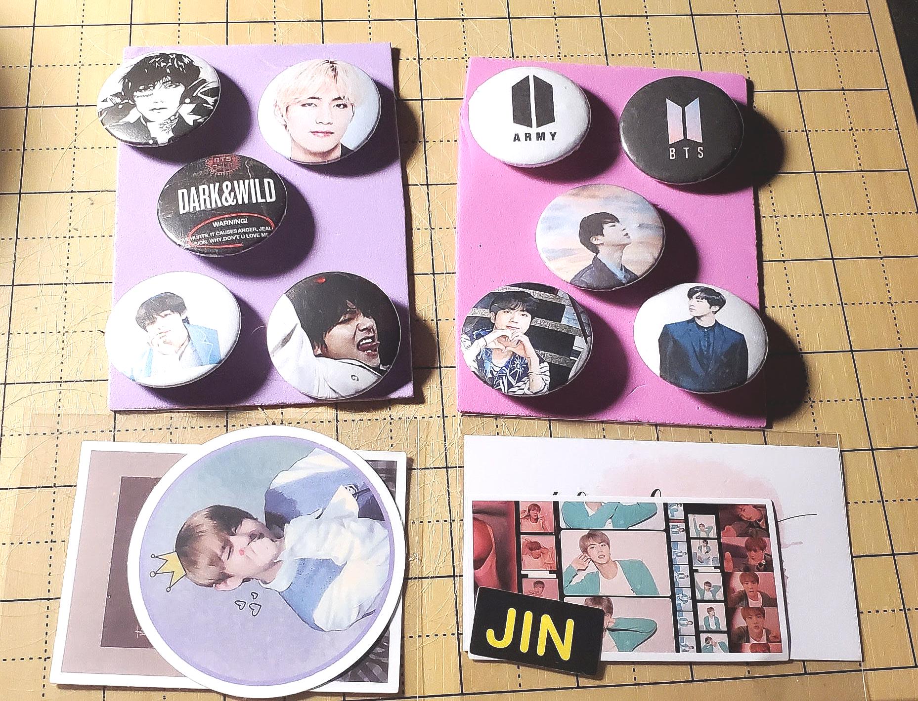 BTS Bias Buttons With BTS Sticker - Etsy