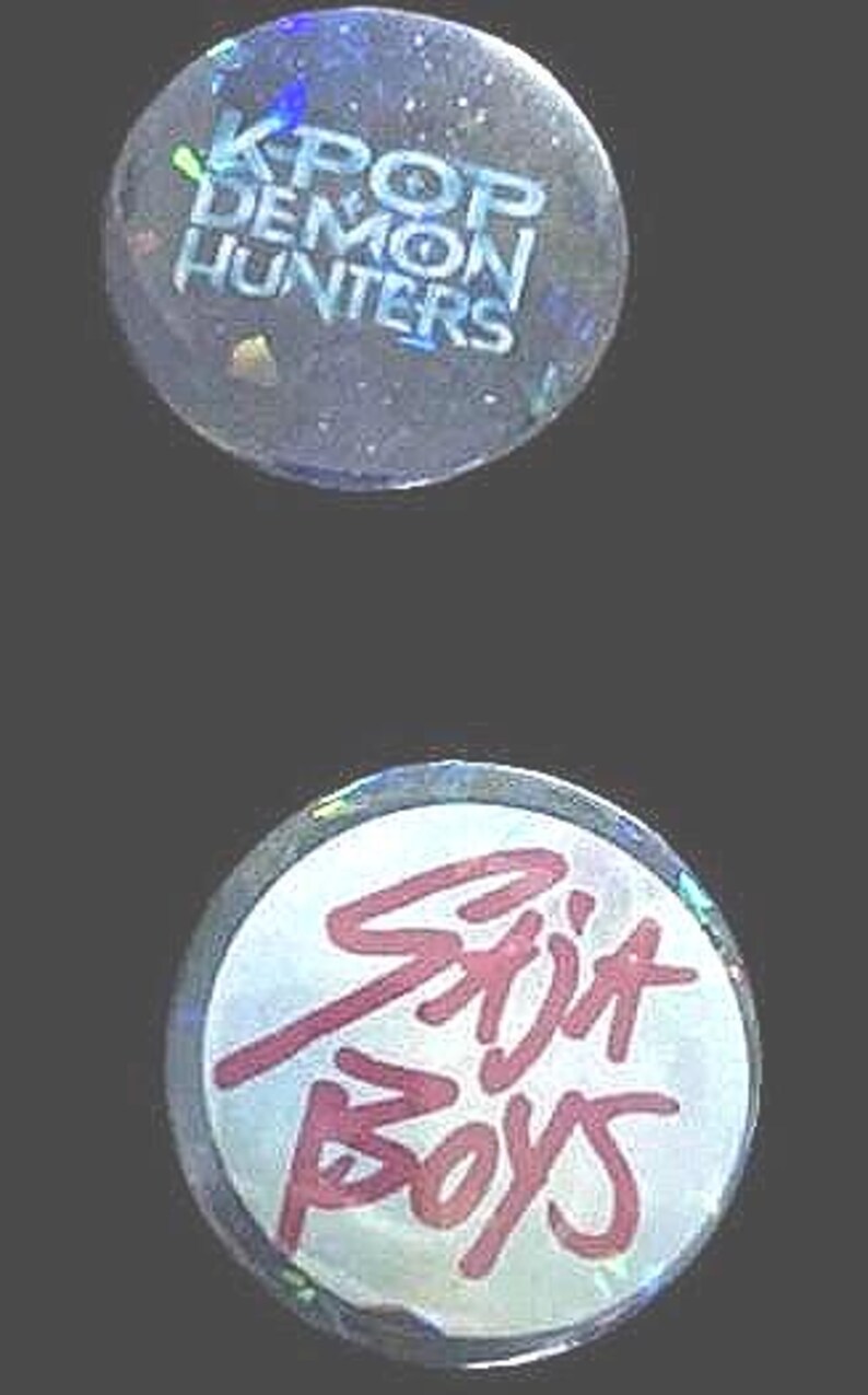 Holographic K-pop Demon Hunter Buttons - Etsy