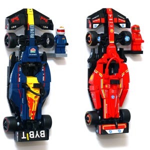 LEGO® Speed Champions F1 Wall Mount Display Stand | Car & Minifig Holder | Compatible with 2025 Sets