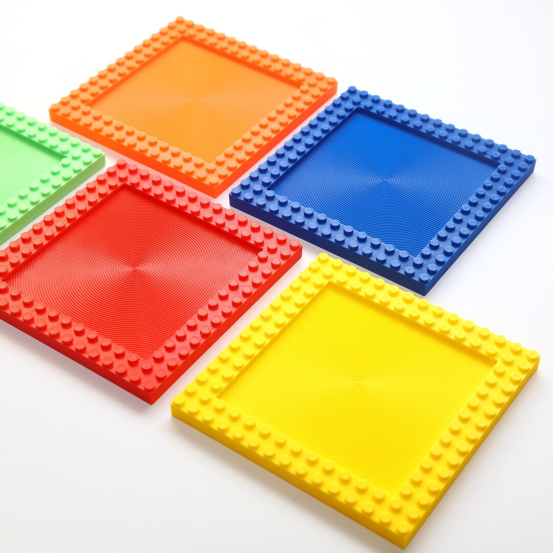 Lego Coaster Pattern Square LEGO® Compatible Coasters Colourful - Etsy