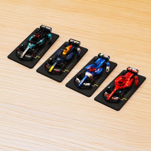 Racing Grid Stand for LEGO® Speed Champions F1 Sets | Display Minifigs & Cars | LEGO® Compatible Display