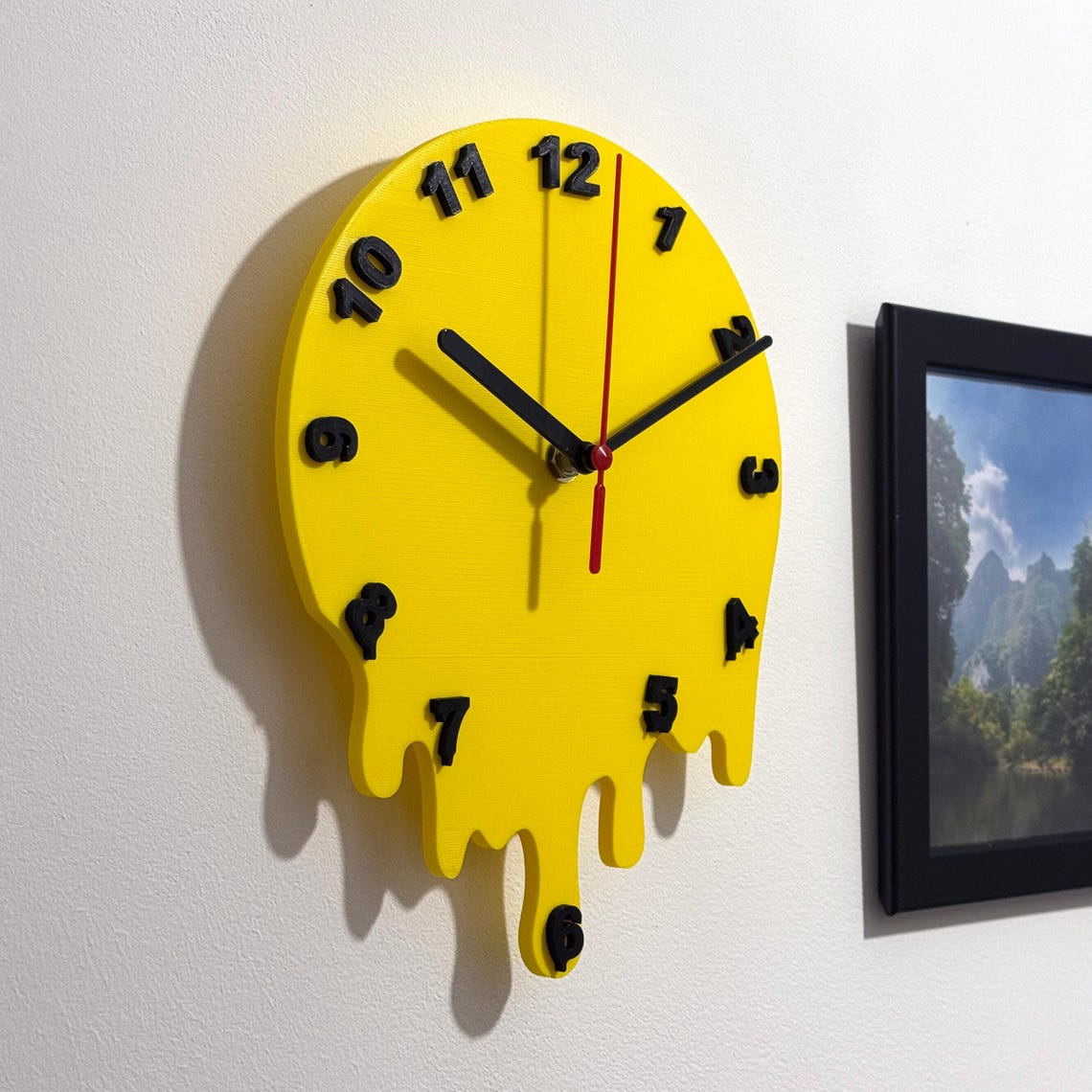 Melting Dripping Clock Wall Mounted Colourful - Etsy