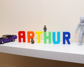 Custom Medium Personalised Letter Brick Style Name Plate Room Sign 80mm