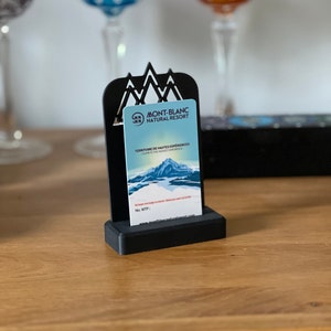 Présentoir forfaits ski et snowboard Montagnes de Chamonix Mont Blanc