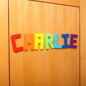 Placa con nombre personalizada, grande, personalizada, estilo ladrillo, para habitación, pared de 120mm