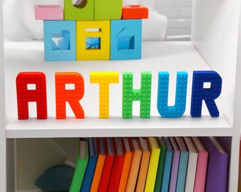 Personalised Building Brick Letter Name Sign 80mm