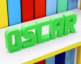 Personalised Building Brick Letter Name Sign 120mm