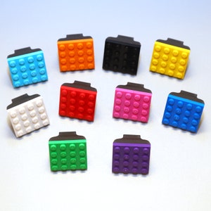 Assiette carrée Décoration de chambre d'enfants Placard Lego Tiroir Bouton de porte Poignée image 9
