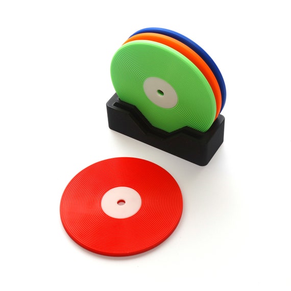 Set Di 4 Sottobicchieri In Vinile – Ricavati Da Dischi 78 Giri Vintage – Idea Regalo Unica Per Amanti Musica - 4