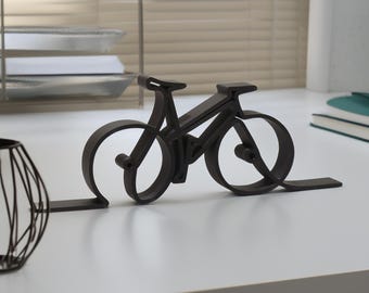 Bicycle Bike Outline Sculpture Desk Shelf Art - Minimalist Modern Display Decor