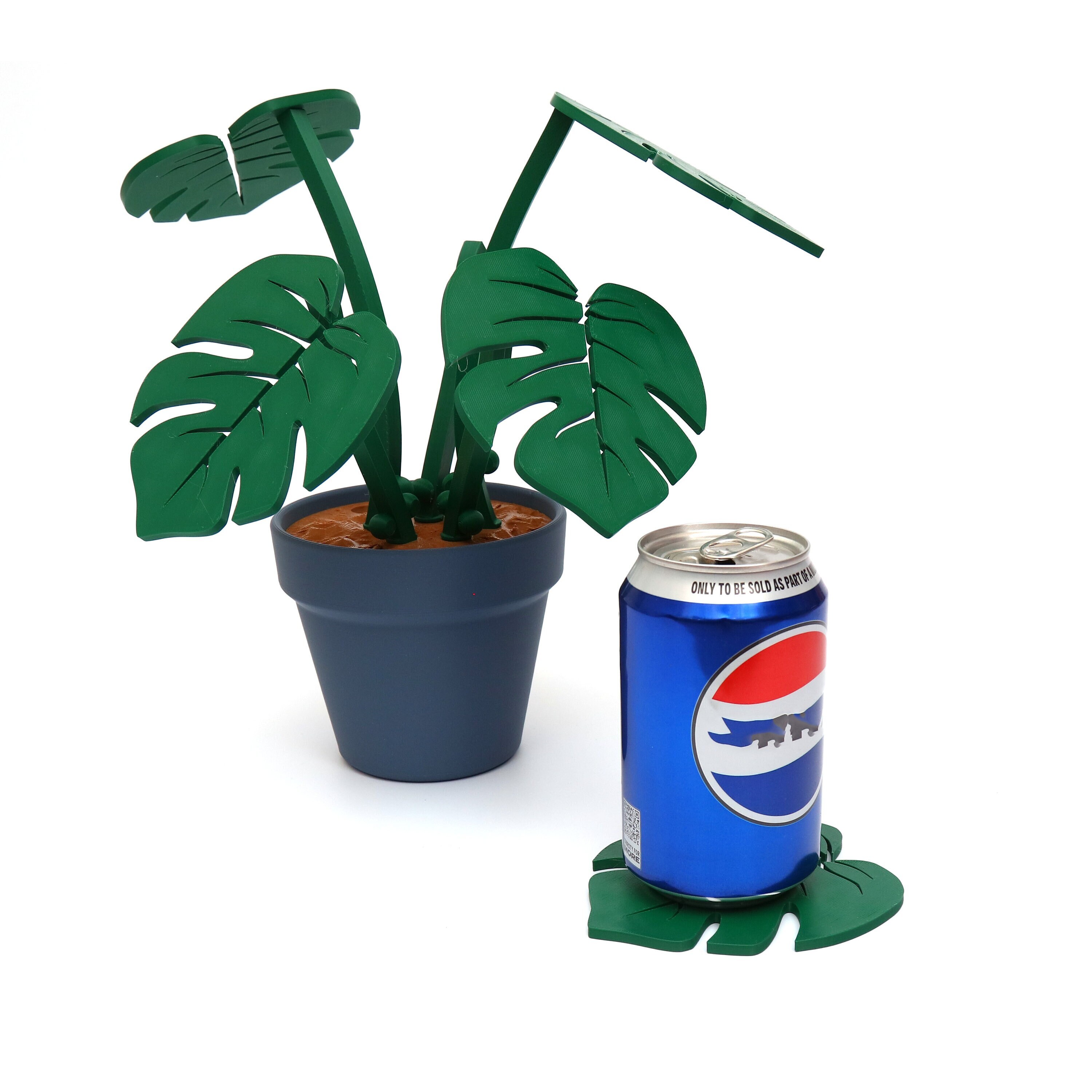 Leaves Leaf & House Plant Pot Magnetic Coaster Set
